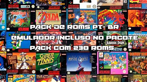 pack roms snes pt br.